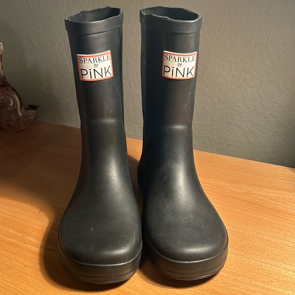 Sparkling in pink rain boots size 2 - Picture 1 of 5